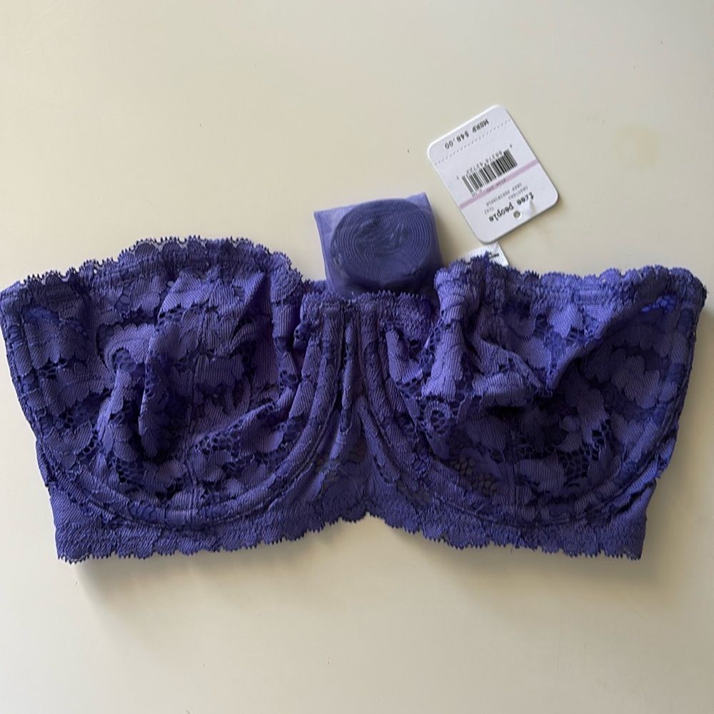 NWT Free People Intimately underwire Bra love letters sz 34D